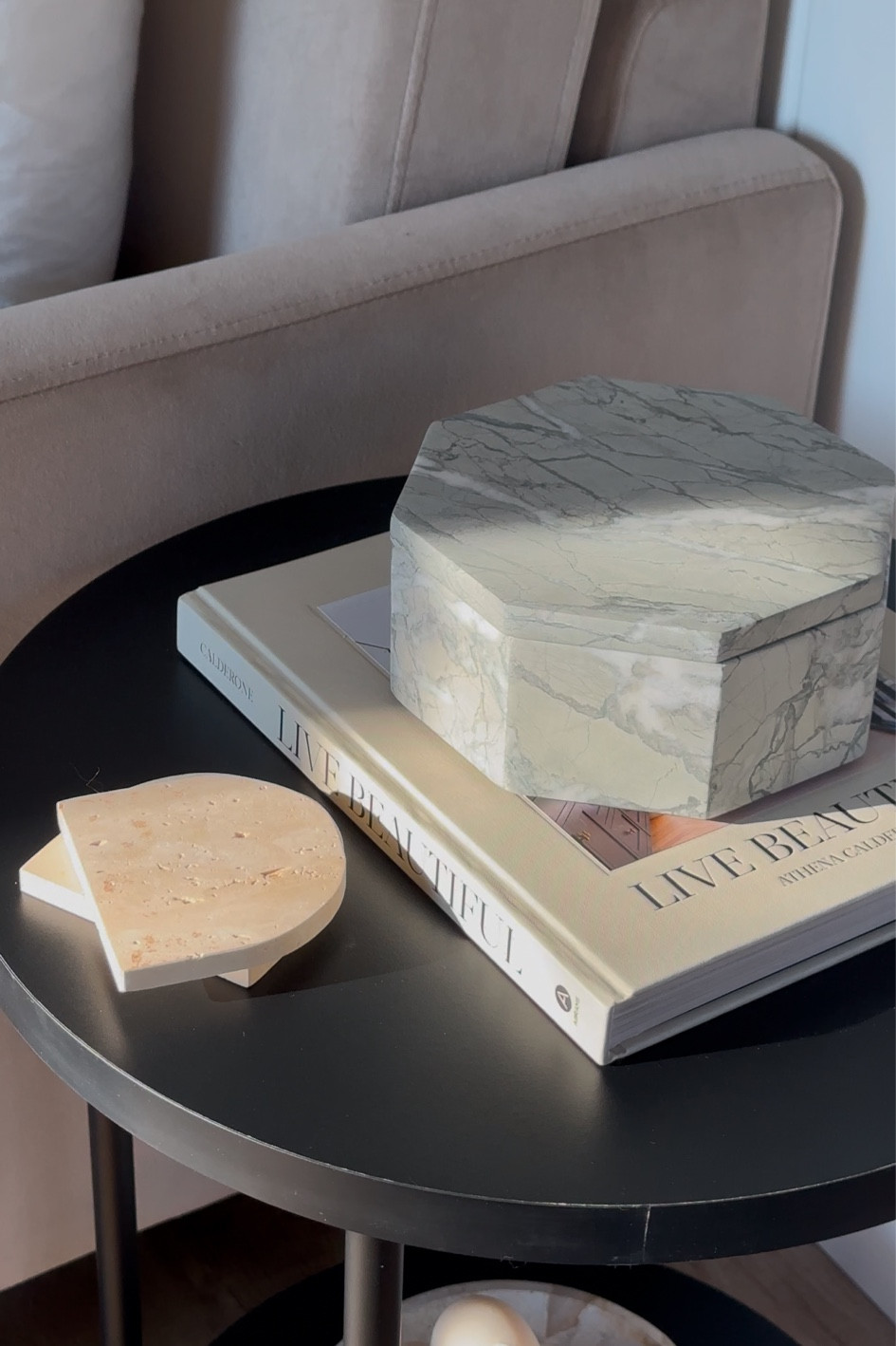 Side table decor | minimal decor

#LTKHome #LTKGiftGuide #LTKFindsUnder100