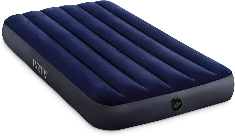 INTEX 64757E Dura-Beam Standard Downy Air Mattress: Fiber-Tech - Twin Size - 10in Bed Height - 30... | Amazon (US)