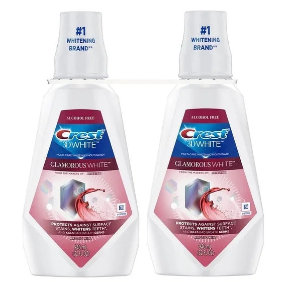 Crest 3D White Glamorous White Mouthwash, Clean Whitening, Multi-Care Whitening Mouthwash, Radian... | Walmart (US)