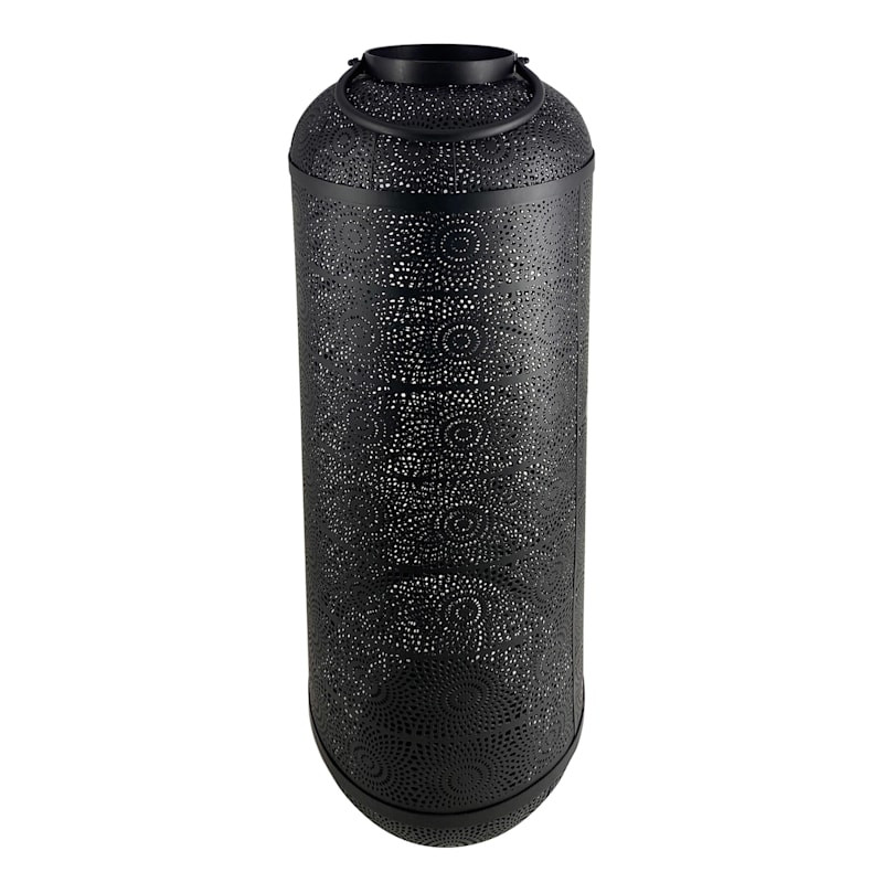 Oversized Black Open Arch Metal Lantern, 30" | At Home
