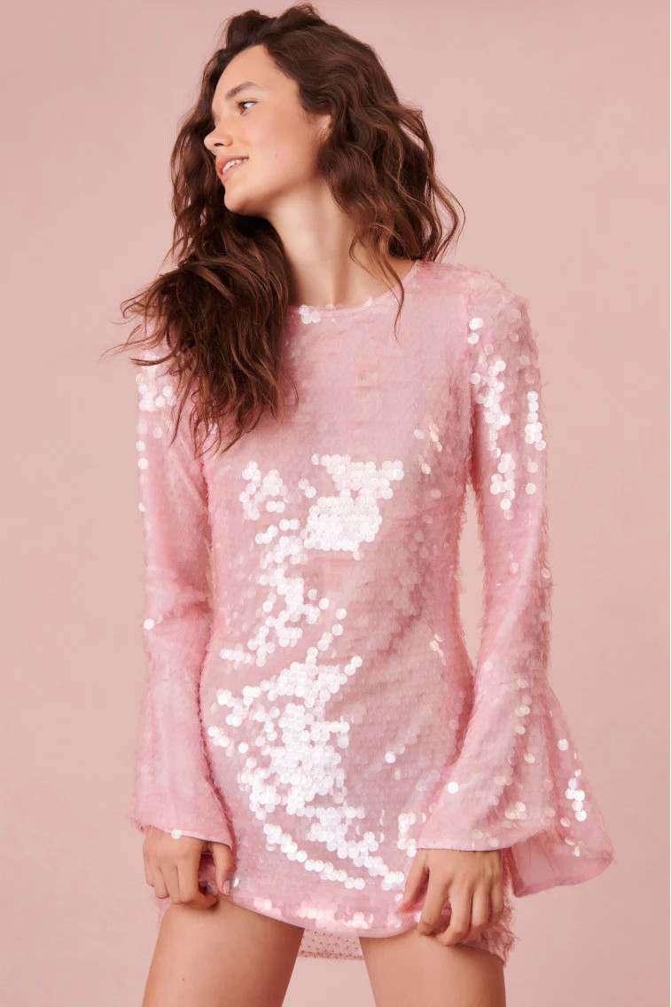 Annabella Sequin Mini Dress | LOVESHACKFANCY