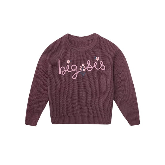 Modern Moments by Gerber Toddler Girl Affirmation Sweater, Sizes 12 Months - 5T | Walmart (US)