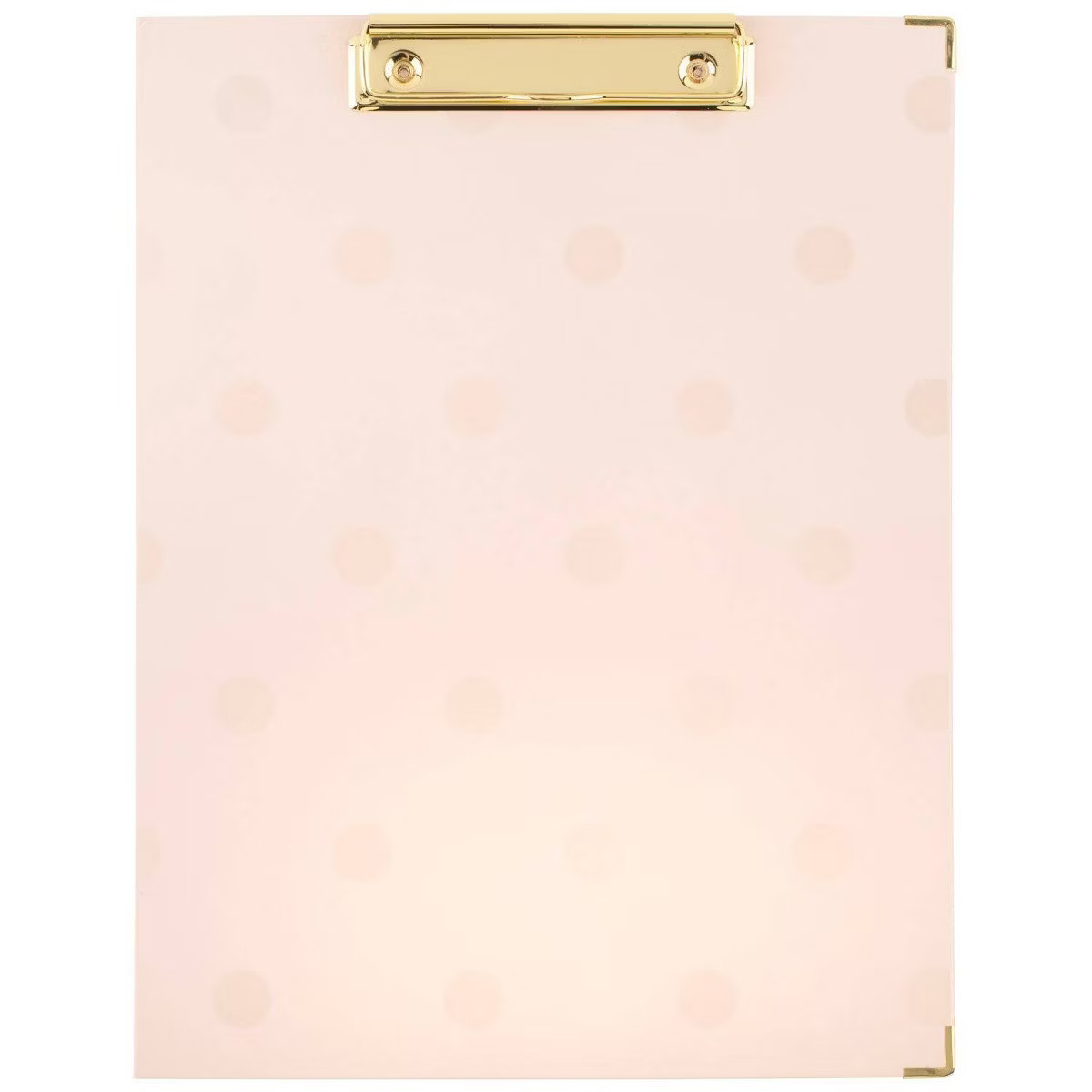 Sugar Paper Essentials Clipfolio Pink Gloss Dot | Target