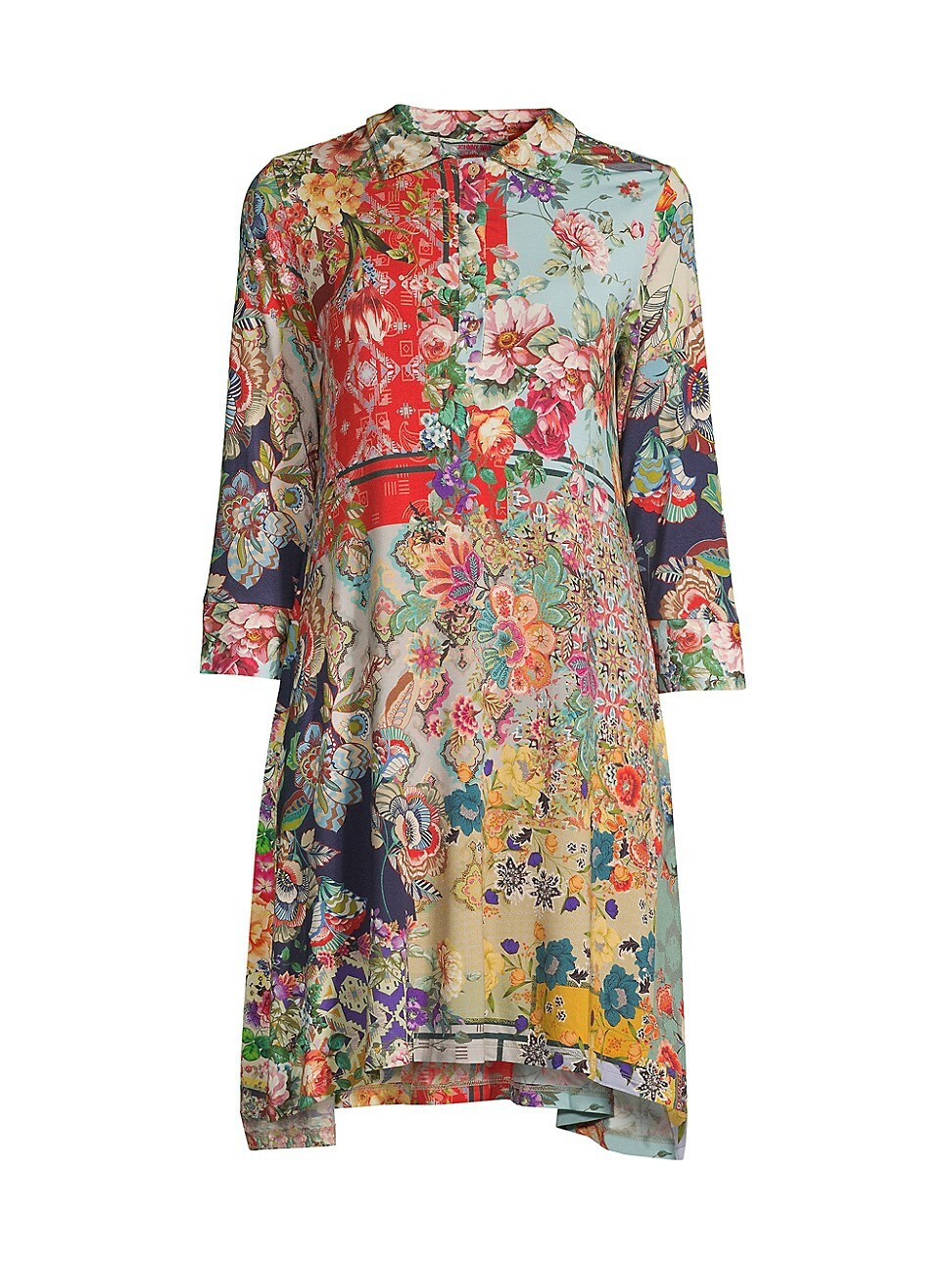Women's Otti Floral Polo Tunic Dress - Size XS | Saks Fifth Avenue