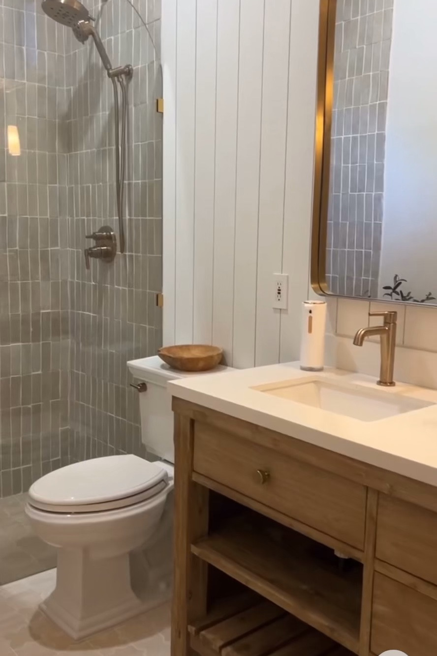 Bathroom 
Shower head
Vase
Pedestal stand 
Bathroom vanity
Soap dispenser
Stems
Bathroom faucet
Accent Table 
Bowls 

#LTKHome