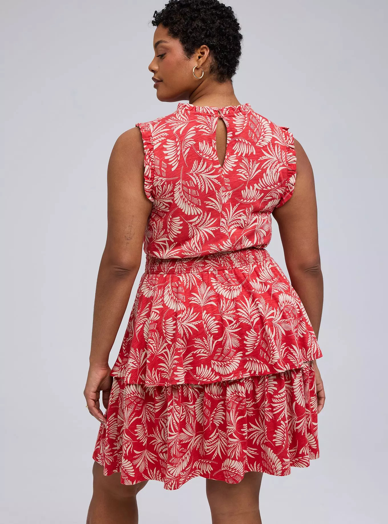Belle Isle Ruffle Neck Mini Dress | Torrid (US & Canada)