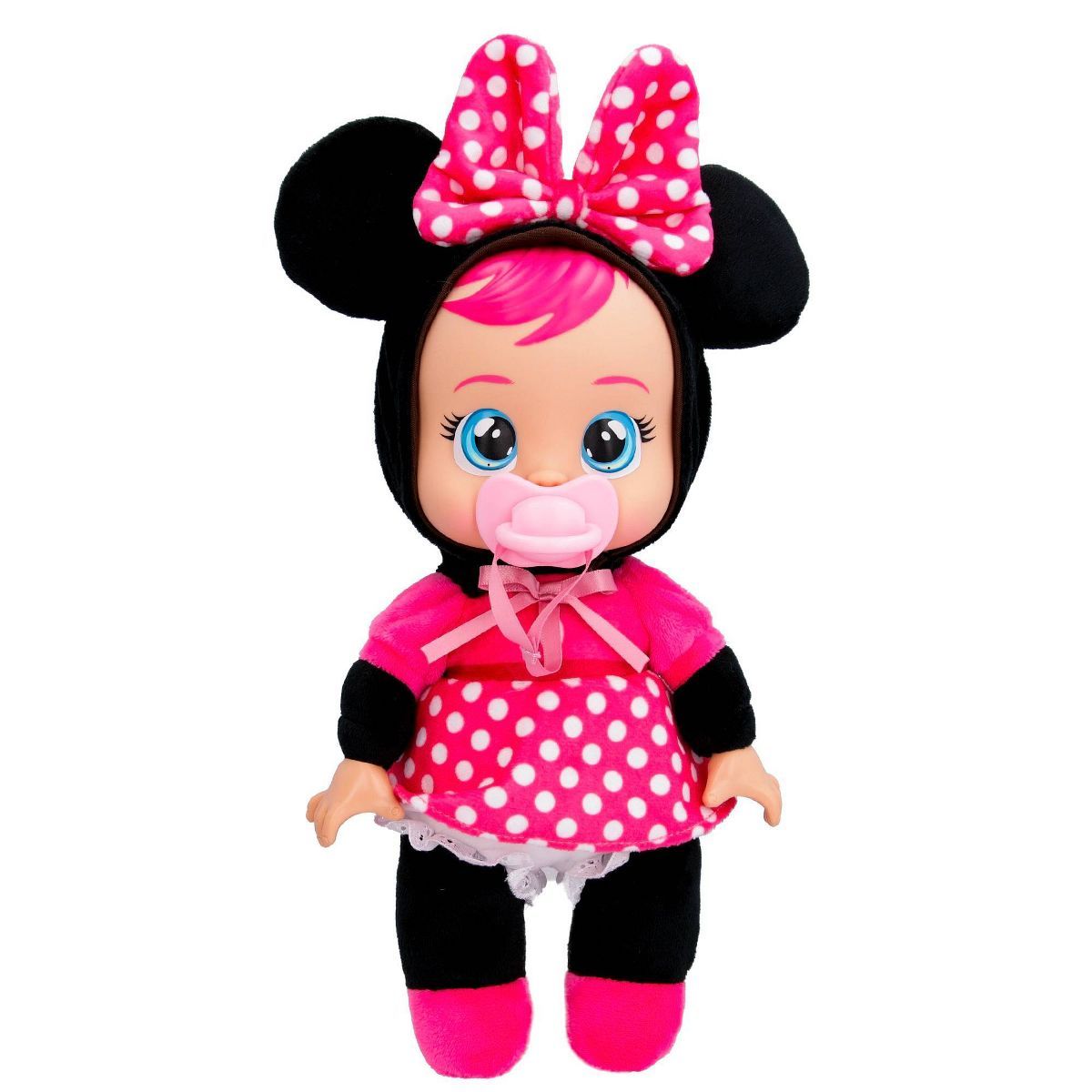 Cry Babies Disney 9" Plush Baby Doll Tiny Cuddles Inspired by Disney Minnie Mouse That Cry Real T... | Target