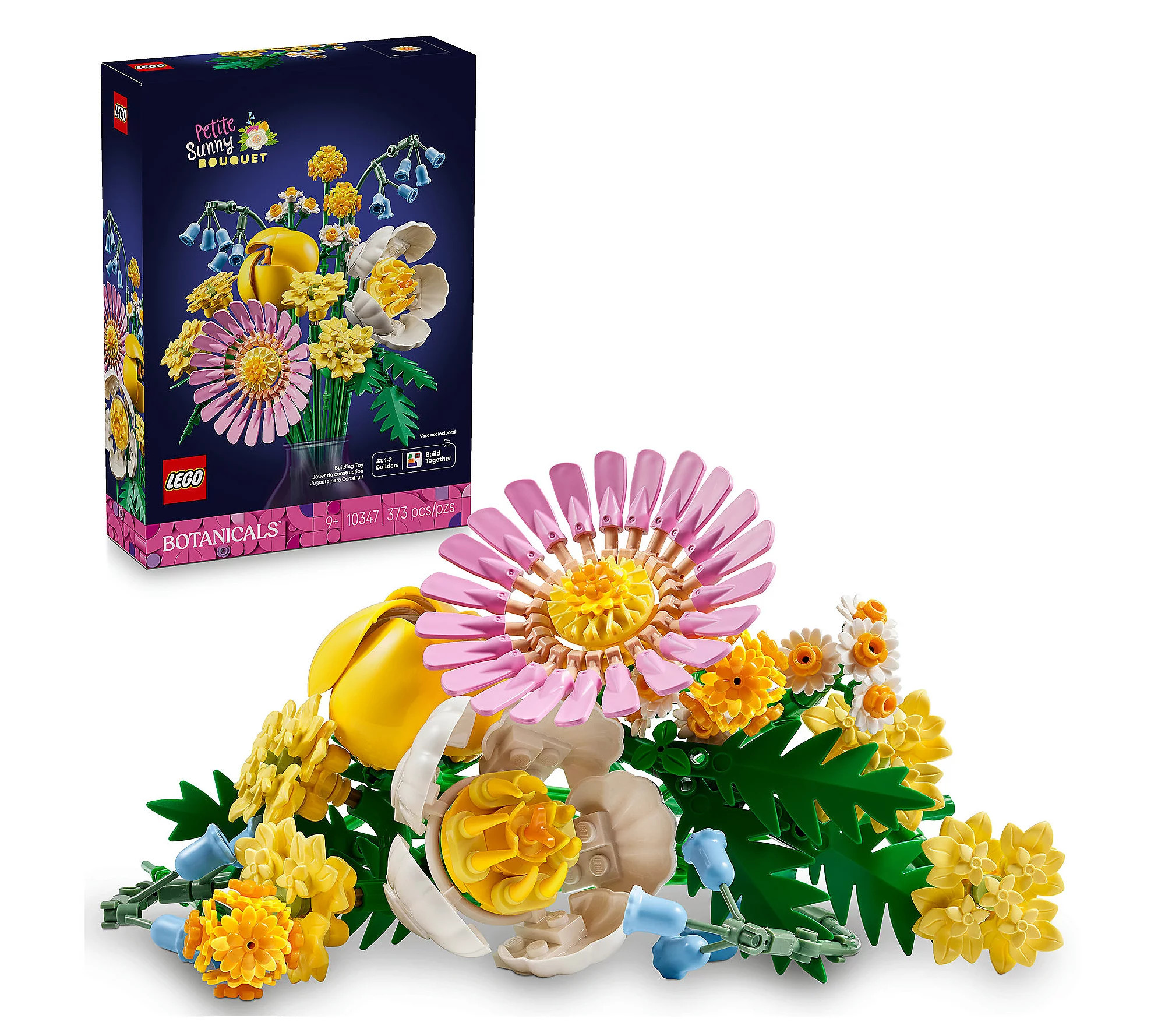 LEGO Botanicals Petite Sunny Bouquet 373-Piece uilding Set | QVC