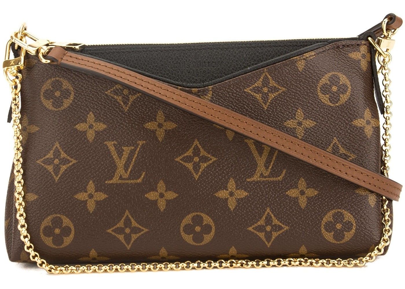 Louis Vuitton Clutch Pallas Monogram Black/Brown | StockX