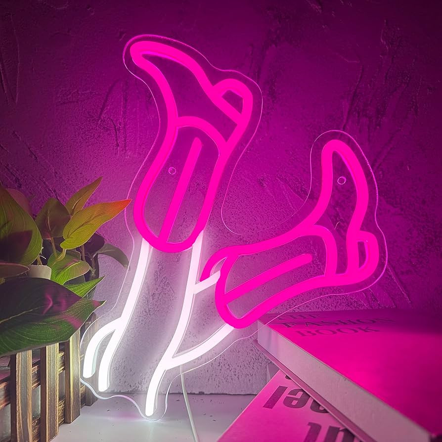 Dracey Pink Cowgirl Boots LED Signs Neon Light,Retro Cowboy Boots Western Wall Art Neon Sign,USB ... | Amazon (US)