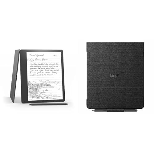 Amazon Kindle Scribe Essentials Bundle including Like- New Kindle Scribe(16 GB)- Good Grey, Premium Pen and Fabric Folio- Black | Amazon (US)