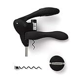 Rabbit Wine Corkscrew with Foil Cutter, 1 EA, Black | Amazon (US)