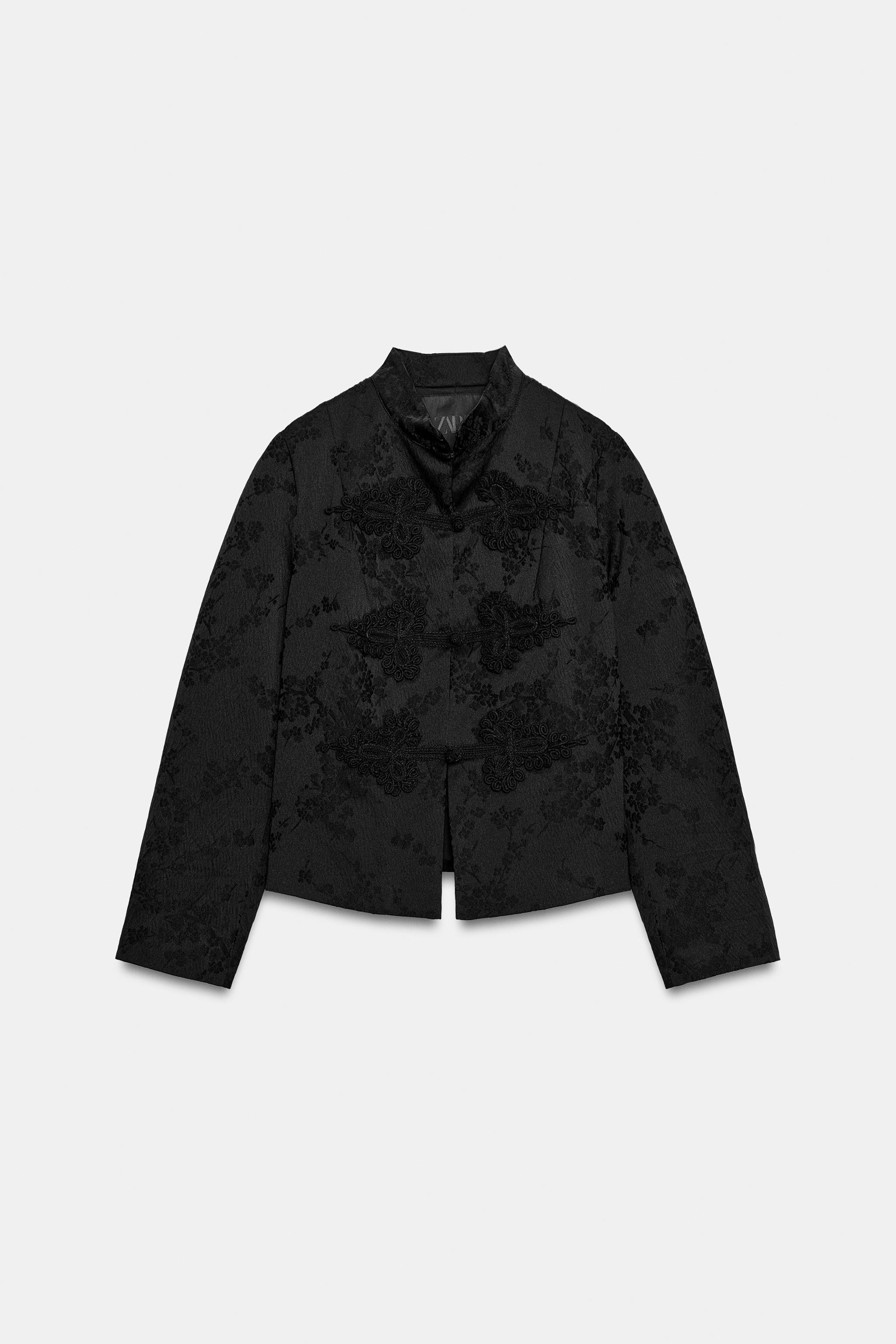 ZW COLLECTION JACQUARD JACKET WITH FROG FASTENING | Zara UK