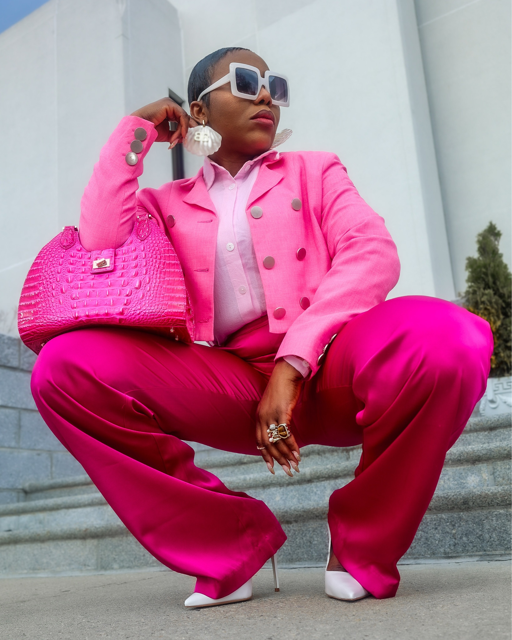 The prettiest pink bag for Spring @brahmin Adrian Melbourne Ombré 