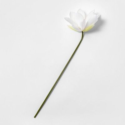 28" Artificial Lotus Flower Stem White/Green - Opalhouse™ | Target