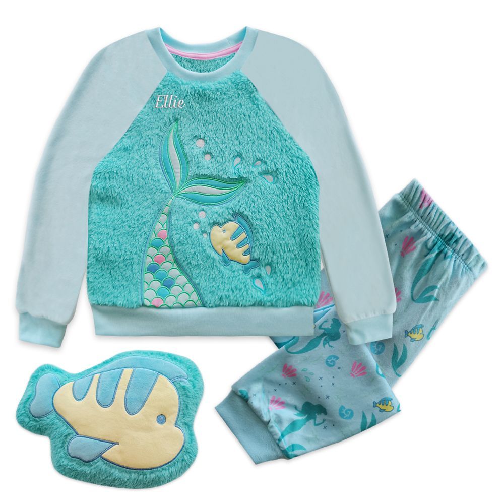 The Little Mermaid Pajama and Pillow Set for Girls – Personalizable | shopDisney