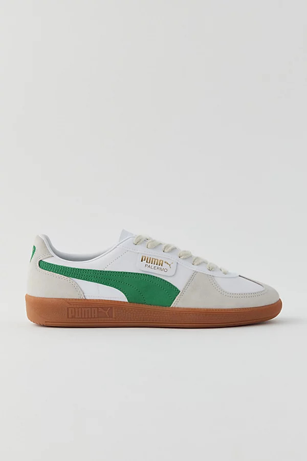 Puma Palermo Leather Sneaker in Green, Men's at Urban Outfitters | Urban Outfitters (US and RoW)