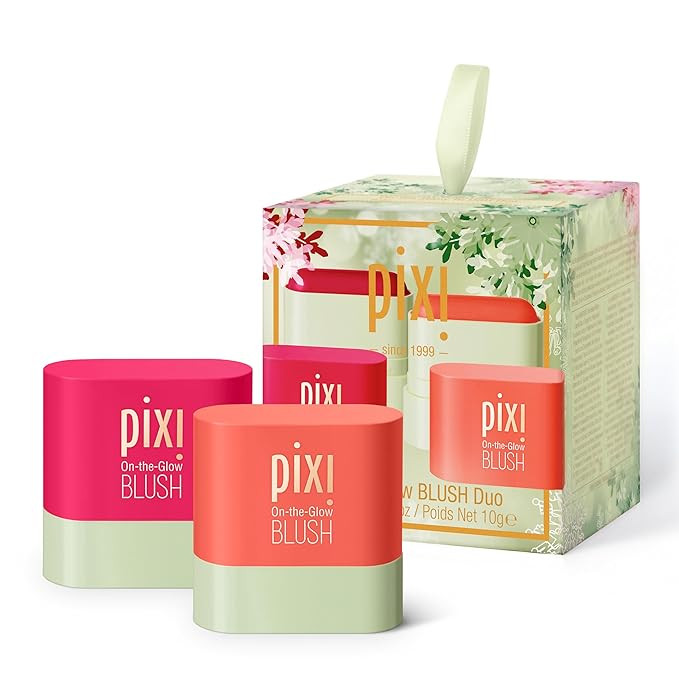Pixi Beauty On-the-Glow Mini Blush Duo Holiday Ornament Gift Set | 2X Petite Size On-the-Glow Blu... | Amazon (US)
