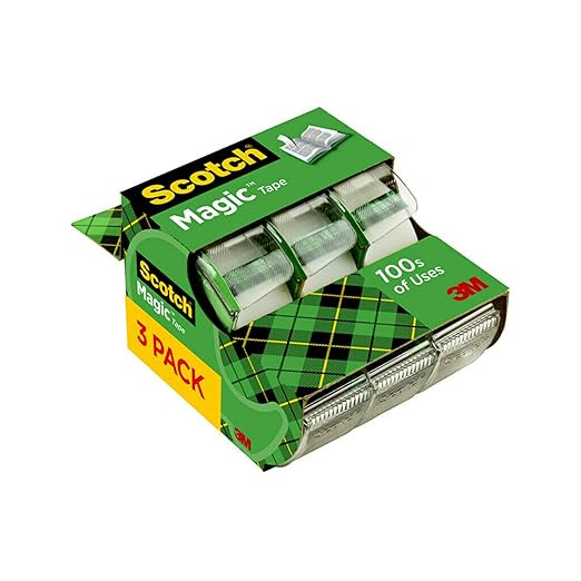 Scotch Magic Tape, 3 Dispensered Rolls, 3/4 x 300 Inches, Clear | Amazon (US)