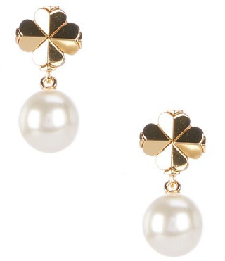 kate spade new york Spade Flower Pearl Drop Earrings | Dillard's | Dillard's