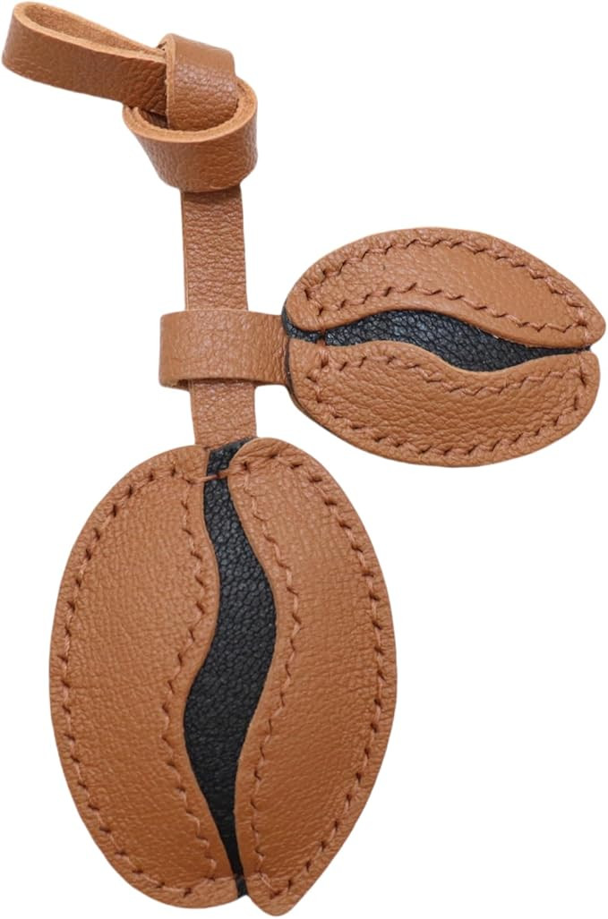 Handmade Leather Coffee Bean Bag Charm – Stylish Handbag, Purse, Wallet, Car Accessory & Gift f... | Amazon (US)