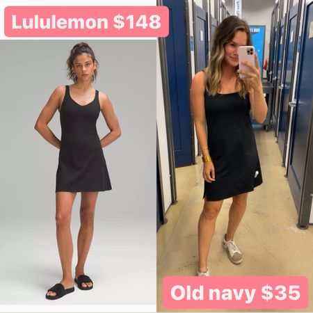 Comment “LINK” to get links sent directly to your messages. Major lulu vibes with this old navy tennis dress. Full try on in stories but built in bra and shorts so comfy! And 30% off today! 
.
#oldnavy #oldnavystyle #oldnavyfinds #workoutclothes #lulu #lookalikes #athleisure #casualoutfit #casualstyle

#LTKfit #LTKFind #LTKunder50