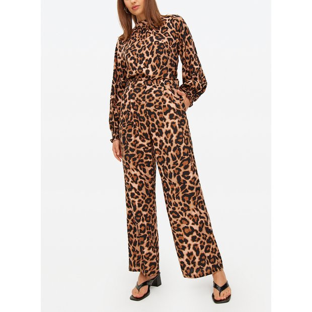 Animal Printed Wide Leg Co-ord Trousers  22L | Tu Clothing