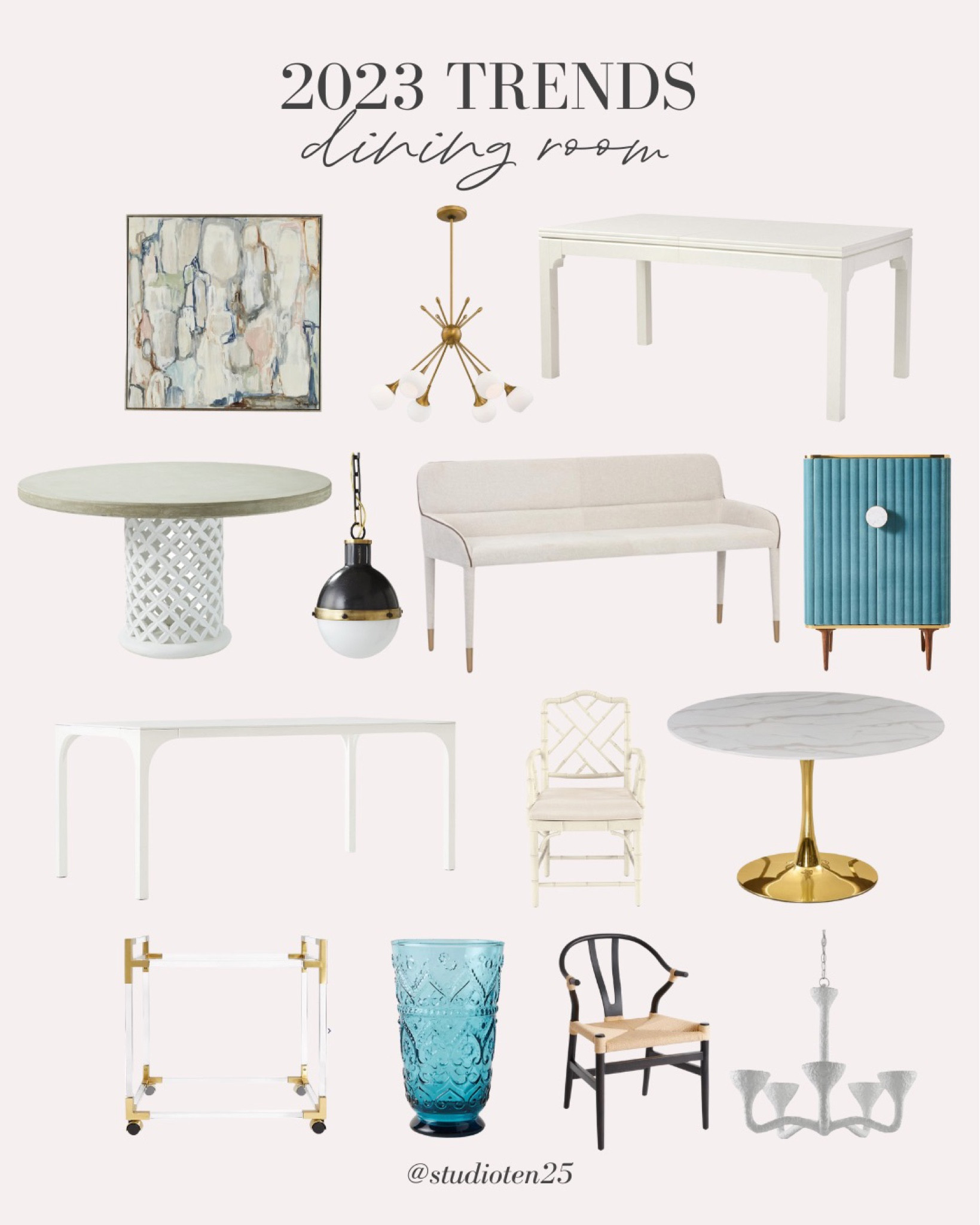 🏷 Save these interior design trends!

As we count down to 2023, here are my top interior design trends to keep your eye out for. 

# 2 - DINING ROOMS

◻️ This year we are going to see less formal dining spaces. Instead smaller dining nooks where you can casually gather with friends and family are all the rage!

◻️ A great spot for a dining nook is right off the kitchen, which feels more casual and cozy!
 
◻️ Elevate your dining nook this year to be a space you actually want to spend time in, rather than just pass by. 

#LTKstyletip #LTKhome #LTKSeasonal