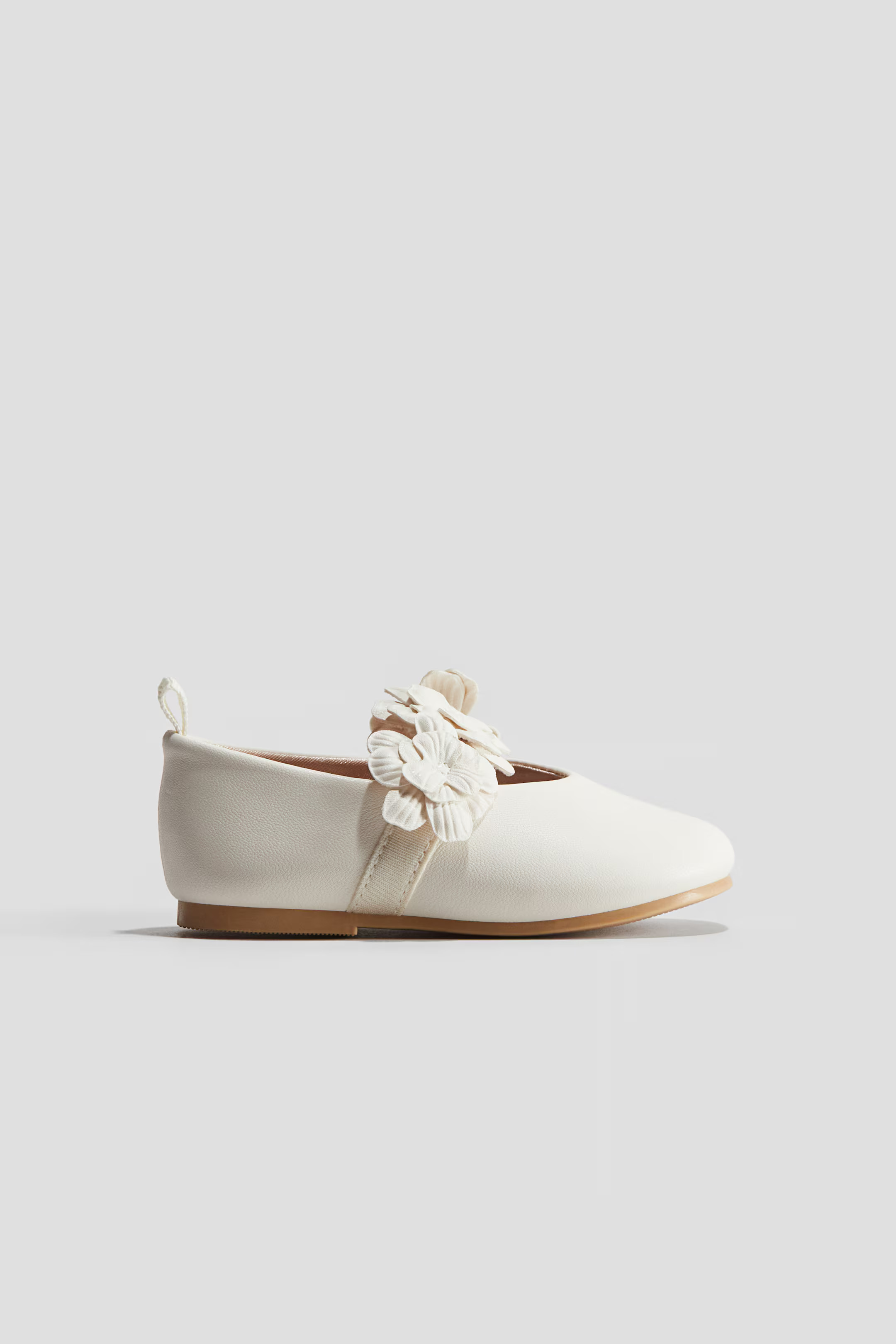 Appliquéd ballet pumps - Weiß - Kids | H&M AT | H&M (DE, AT, CH, NL, FI)