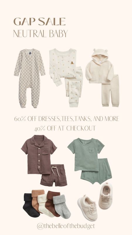 Gap Memorial Day sale! Neutral baby outfits 