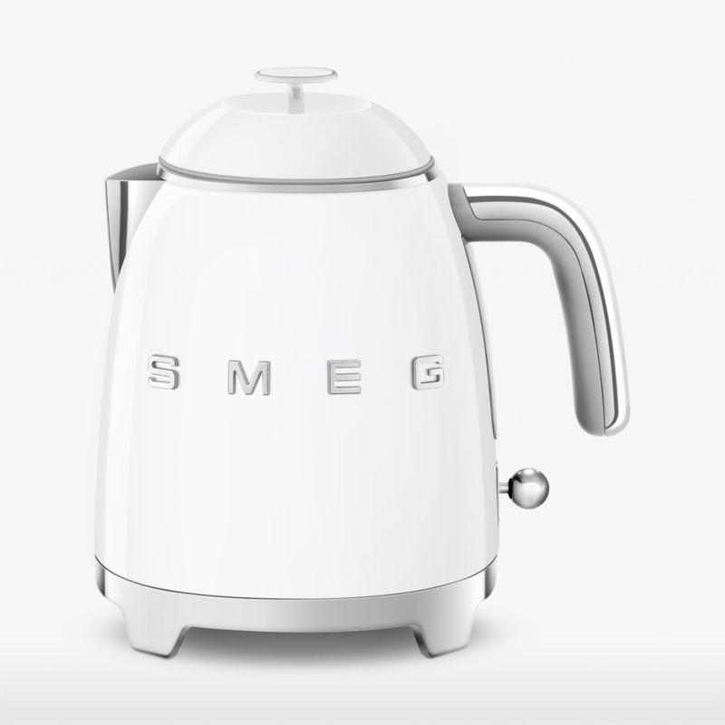 Smeg White Mini Electric Kettle + Reviews | Crate & Barrel | Crate & Barrel