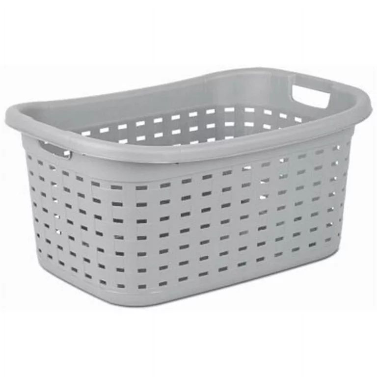 Sterilite 12756A06 26 in. Cement Color Weave Laundry Basket | Walmart (US)