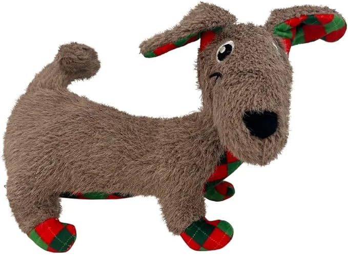 KONG Holiday Christmas Pupsqueaks Tucker Medium Dog Toy | Amazon (US)