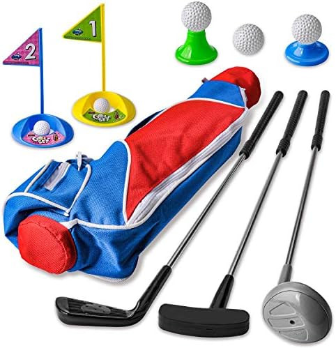 Zac-T Toddler Golf Clubs Set/Deluxe Happy Kids Golf Ball Gameplay Sports Toys for Kids Boys Girls... | Amazon (US)