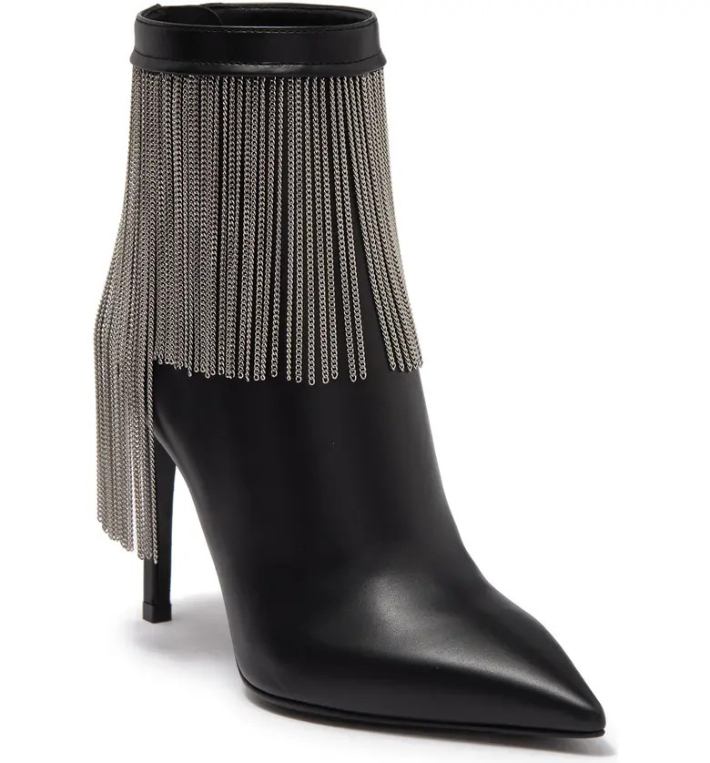 Chain Fringe Leather Stiletto Boot | Nordstromrack | Nordstrom Rack