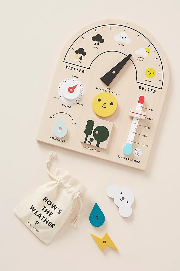 My Weather Station Toy Set By Moon Picnic in Beige | Anthropologie (US)