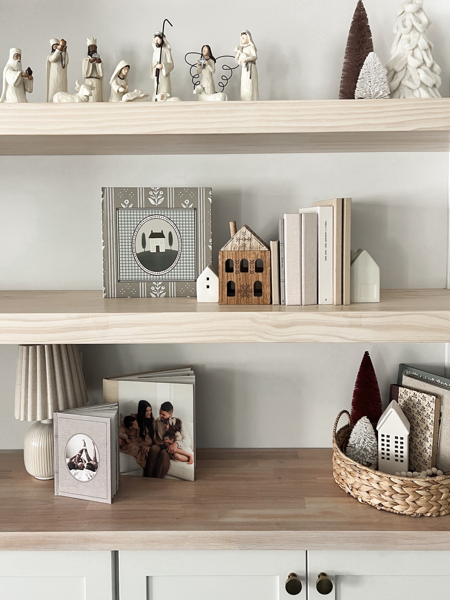 Nativity & houses & 5x7 & wallet sized photo albums & shelf decor! 

#LTKSeasonal #LTKHoliday #LTKFindsUnder50