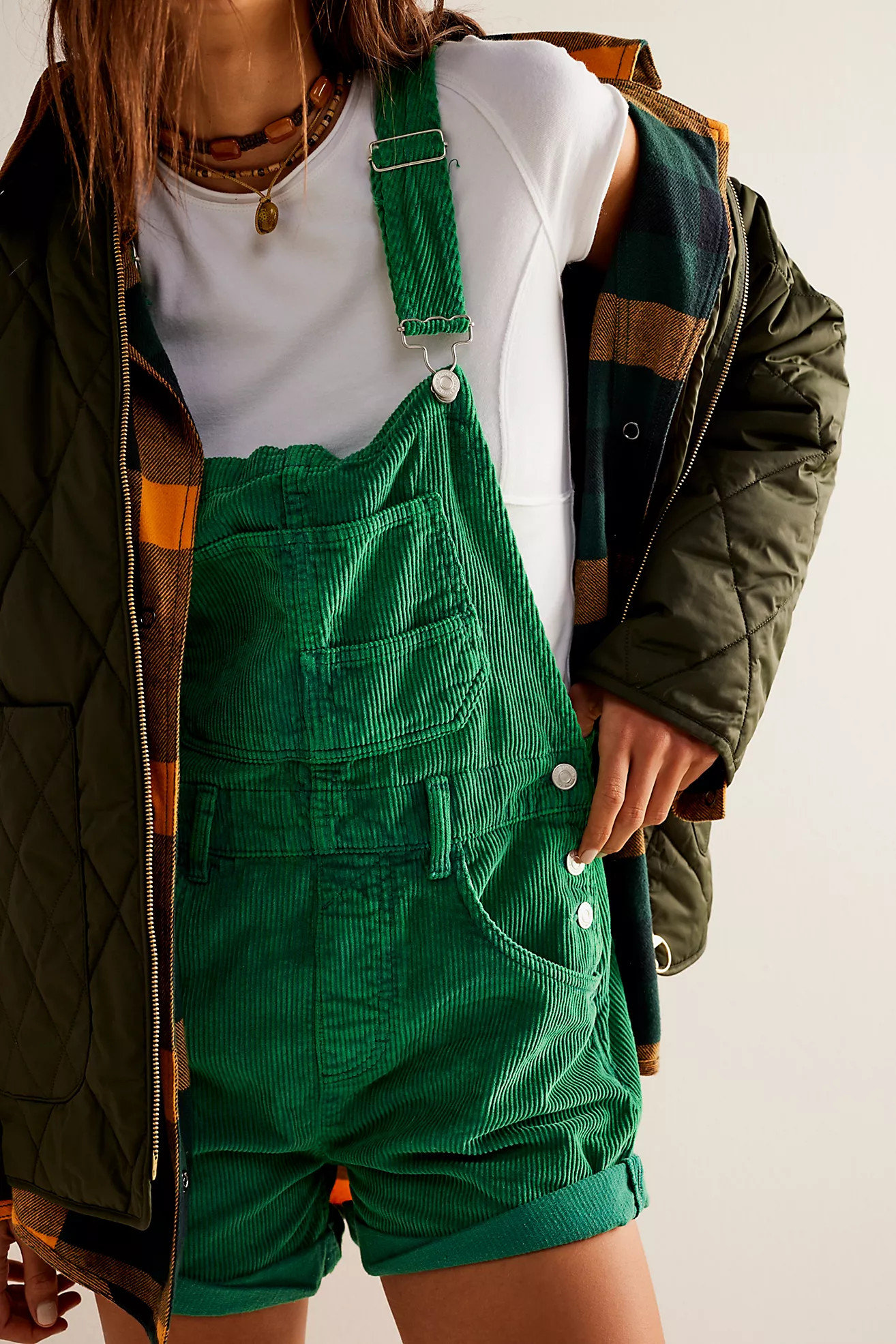 We The Free Ziggy Cord Shortalls | Free People (Global - UK&FR Excluded)