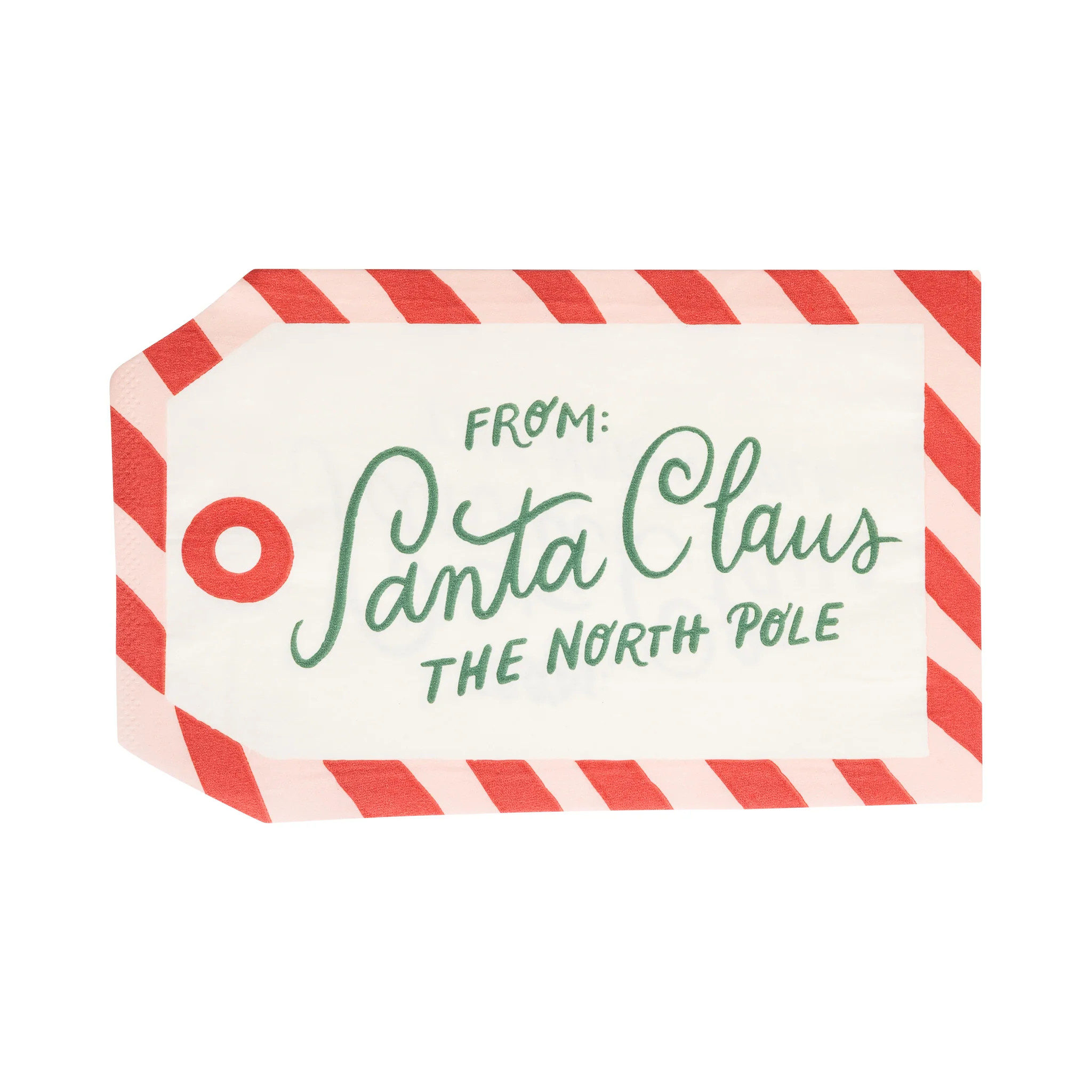 To Santa Tag Dinner Napkin | My Mind's Eye