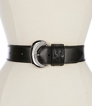 Sam Edelman 45mm Leather Organic Oversized Buckle Wide Belt - S | Dillard's