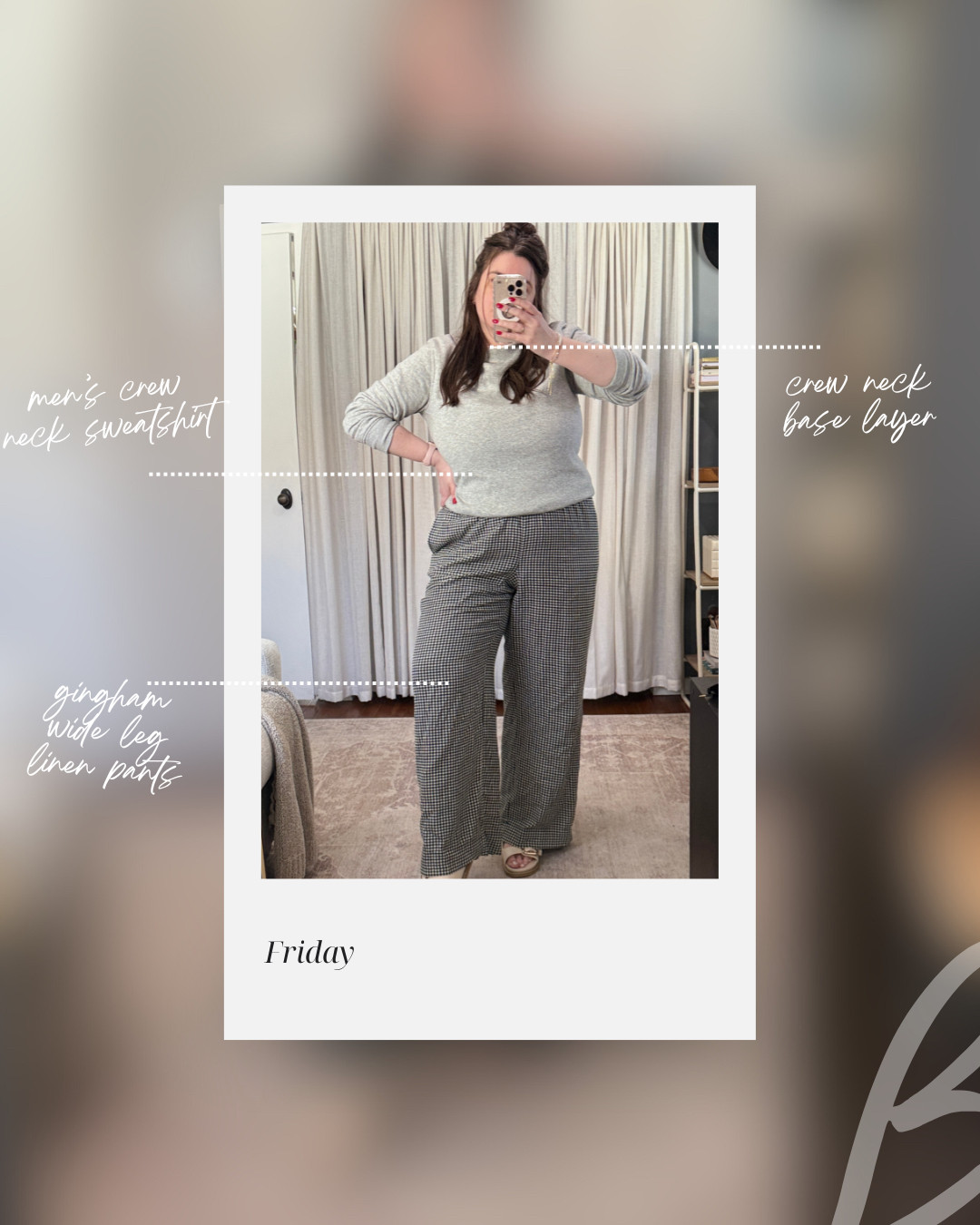 Casual WFH fit perfect for a Friday or no meeting day. 

 #LTKMidsize #LTKFindsUnder50 #LTKStyleTip