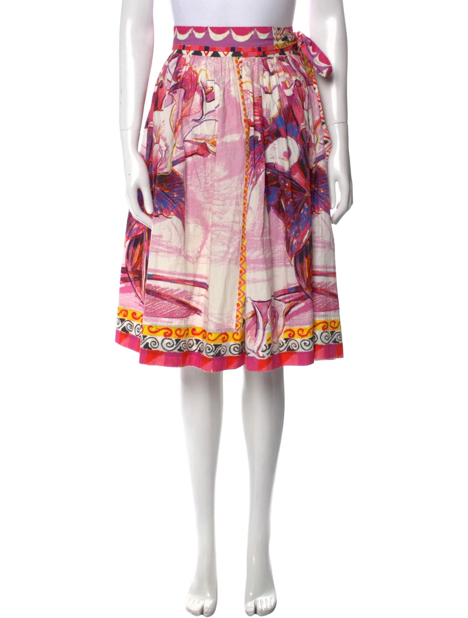 Printed Knee-Length Skirt | The RealReal