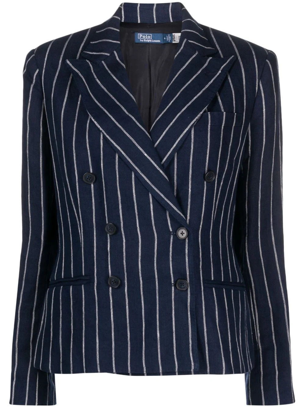 Polo Ralph Lauren striped linen blazer - Blue | Farfetch Global