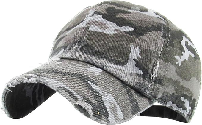 Vintage Washed Distressed Cotton Dad Hat Baseball Cap Adjustable Polo Trucker Unisex Style Headwe... | Amazon (US)