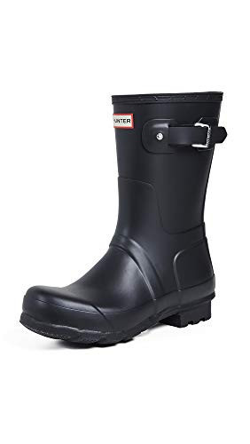Hunter Men's Original Short Rain Boot, Black, 7 | Amazon (US)