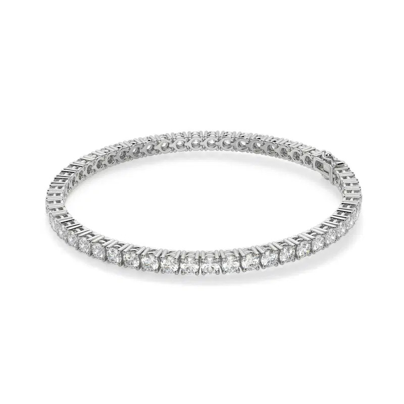 4 Prong Round Cut Tennis Bracelet 5.00 tcw Diamond Nexus Alternative | Diamond Nexus