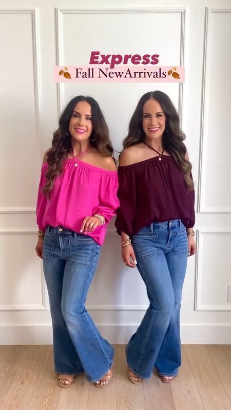 One day sale!!! 🌟 1, 2, 3, 4, 5, 6, 7, 8 or 9 - which new @express fall outfits do y’all like best? We are so excited to share some super cute new tops and jeans with y’all that are all on sale this weekend ONLY! These off the shoulder tops are just $25 instead of $60 and come in 5 colors! These new jeans are so comfy and are part of the 2 jeans for $99 promo! We sized up one for the best fit. And y’all know we love a great puff sleeve top too. Head to our NEW IG stories for a try on of all these outfits shown. Leave a comment below if you’d like us to DM you any links! Styles are going quickly with the sale so don’t wait to check out!

#LTKunder50 #LTKsalealert #LTKstyletip
