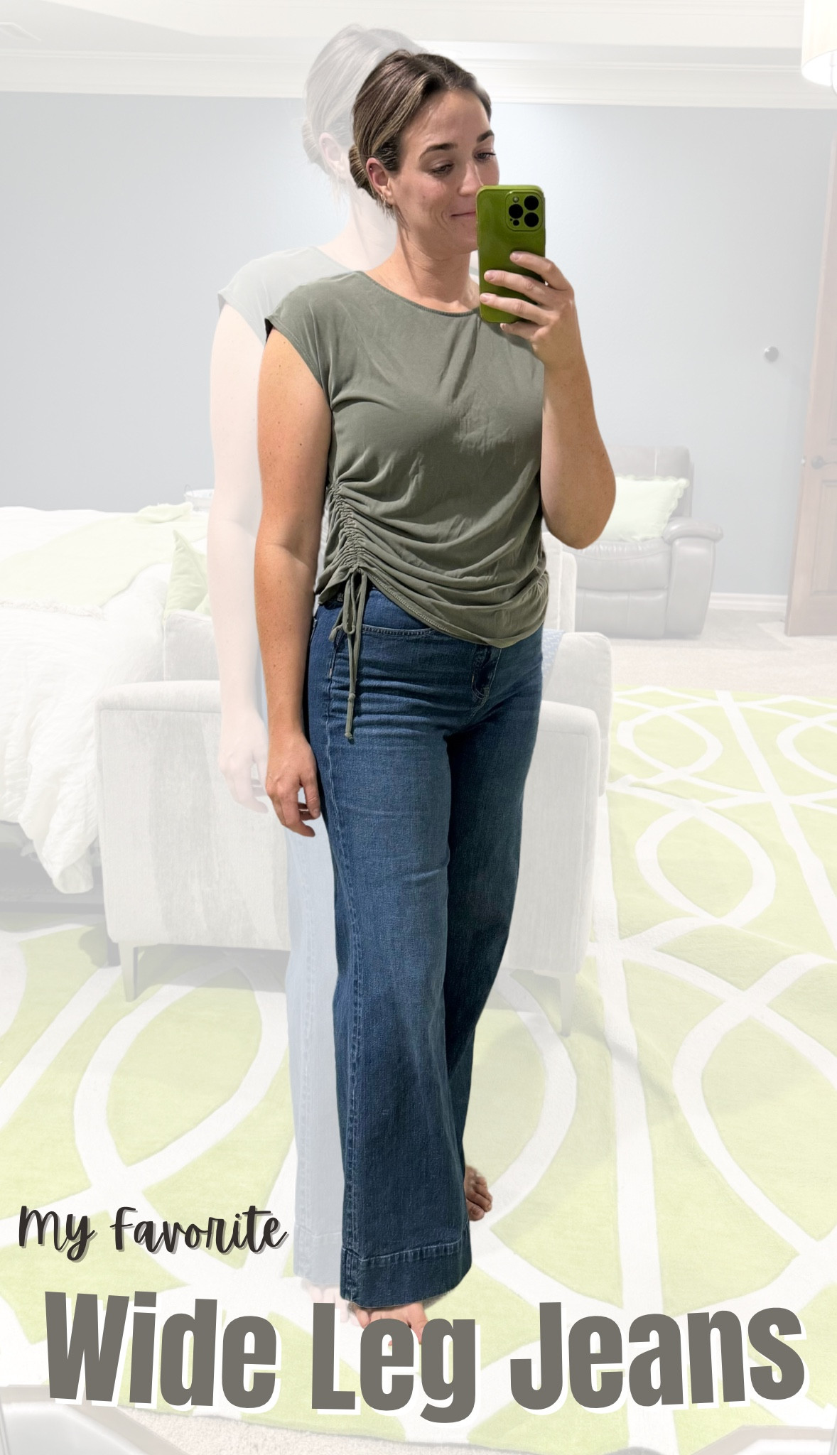 These wide leg denim jean trousers are one of my favorite pants!! They fit so beautifully! I’m 5’10” roughly 175lbs and I am in the 27 Regulars!! Love these pants!!

#LTKStyleTip #LTKMidsize