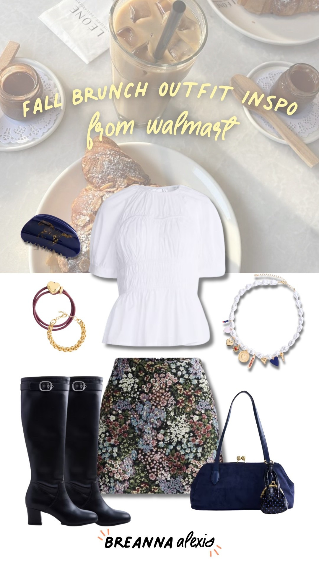 This Walmart outfit inspo pairs a pretty printed skirt with a classic white top for a fun fall look. Add your favorite flats and accessories to make it perfect for brunch, shopping, or a day out.

#LTKdayinmylife #LTKgrwm #LTKootd