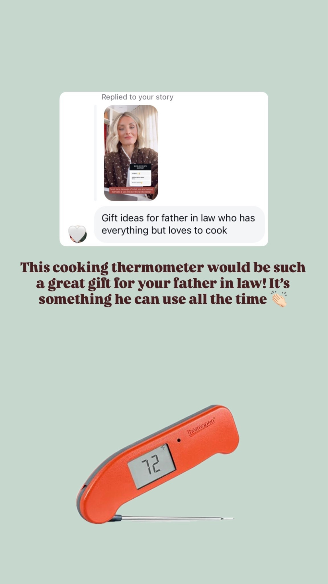 This meat thermometer would make a great gift for a dad, father-in-law, husband, etc.!

Loverly Grey, gift guide, gift ideas, men’s gifts, Amazon find 

#LTKHoliday #LTKGiftGuide #LTKMens